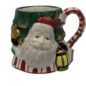 Vintage Teacher Gift White Elephant Christmas Happy Holidays Santa Mug